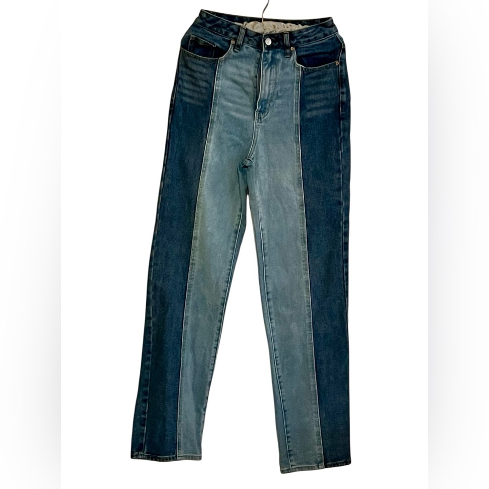 PacSun High Rise Two-Tone Blue Jeans